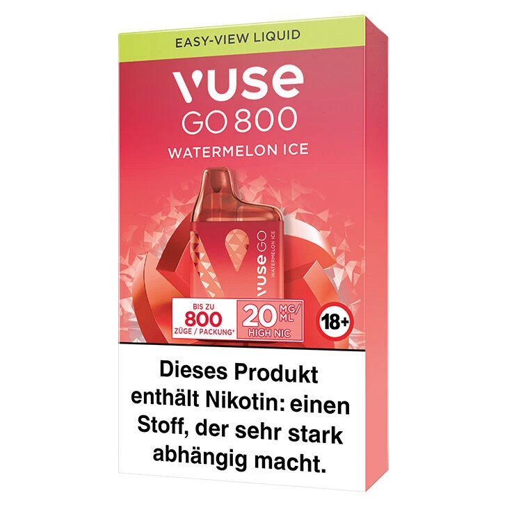 Vuse GO 800 Watermelon Ice 20 Mg Einweg E-Zigarette – Bild 2