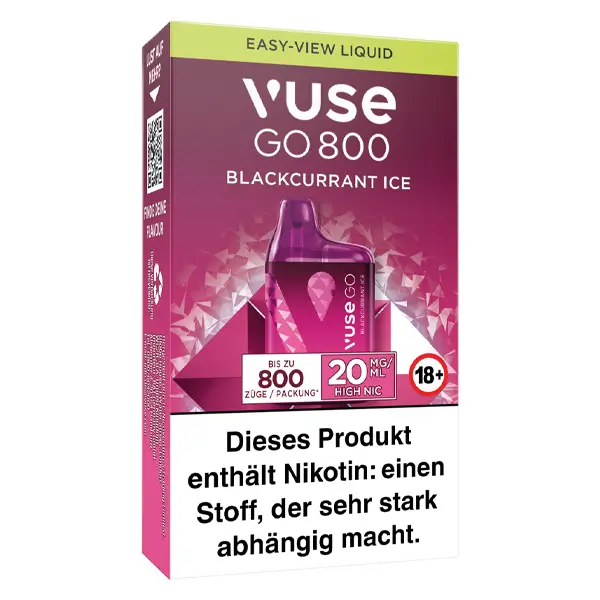 Vuse GO 800 Blackcurrant Ice 20 Mg Einweg E-Zigarette – Bild 3